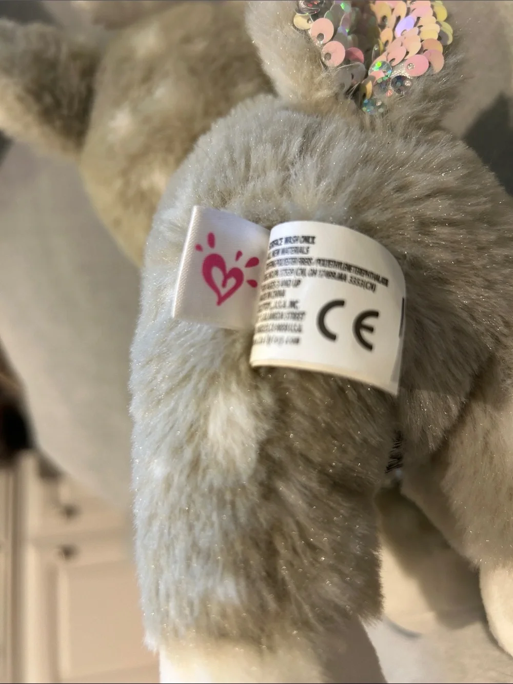 Plush Reindeer with flip sequins